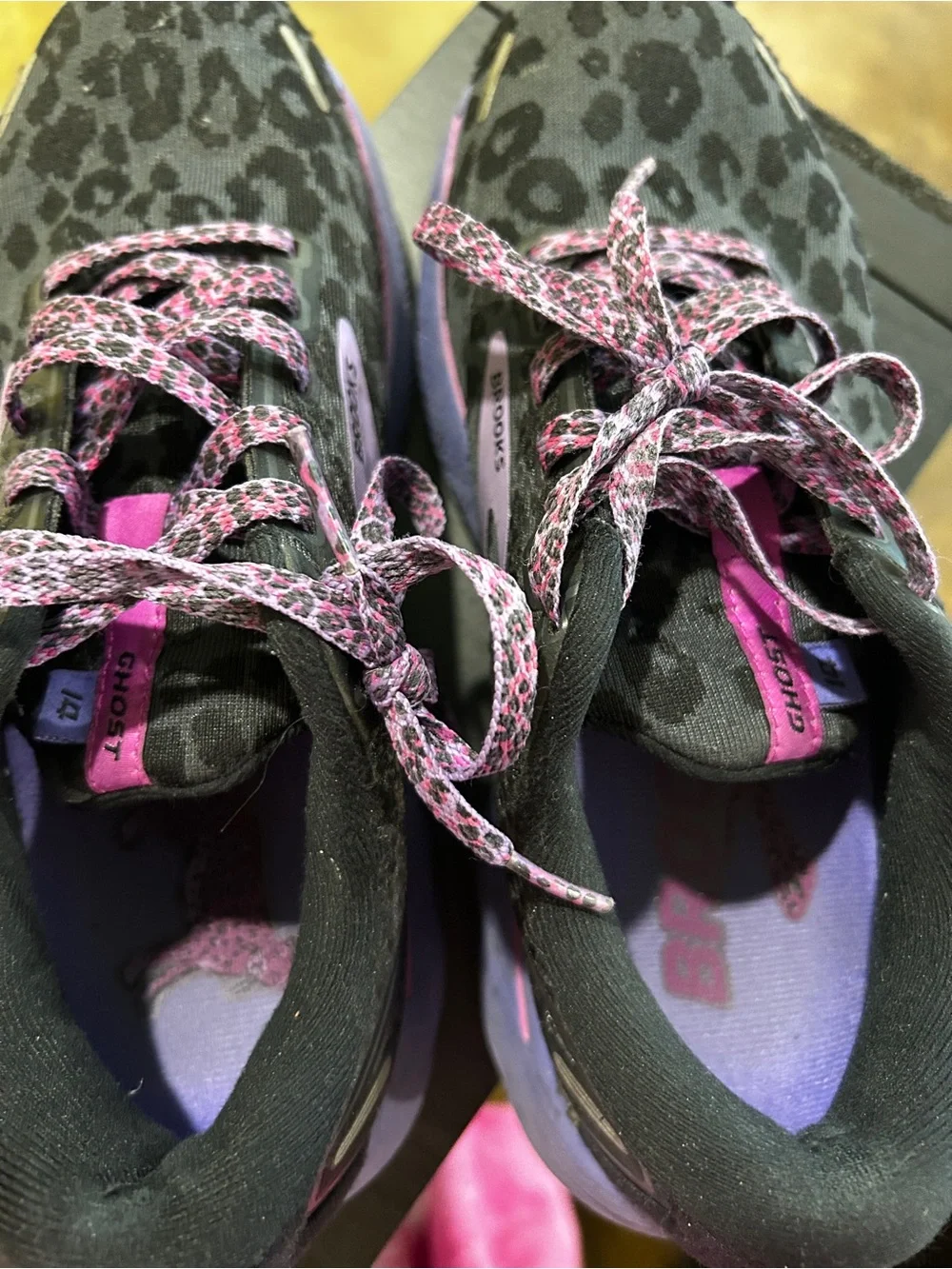 Brooks Women's Ghost Running Shoes in Black and Purple